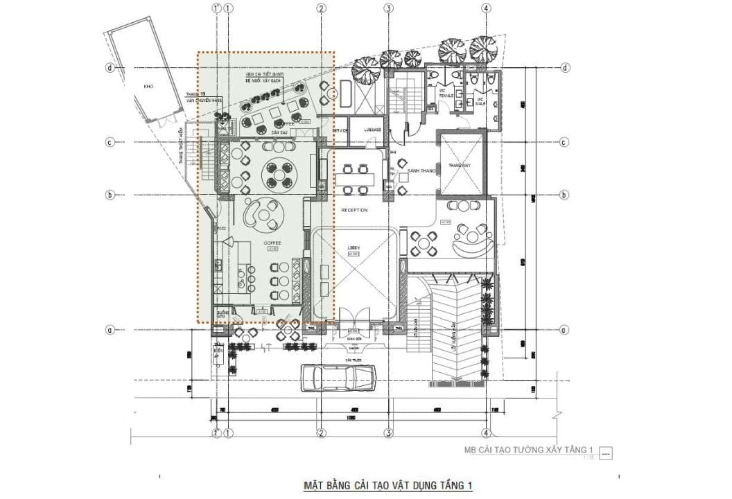 Xây dựng mặt bằng dịch vụ thi công khách sạn 3 sao chuyên nghiệp
