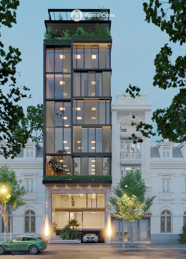 NGHI TÀM OFFICE BUILDING - TÒA NHÀ VĂN PHÒNG 25 các mẫu khách sạn đẹp