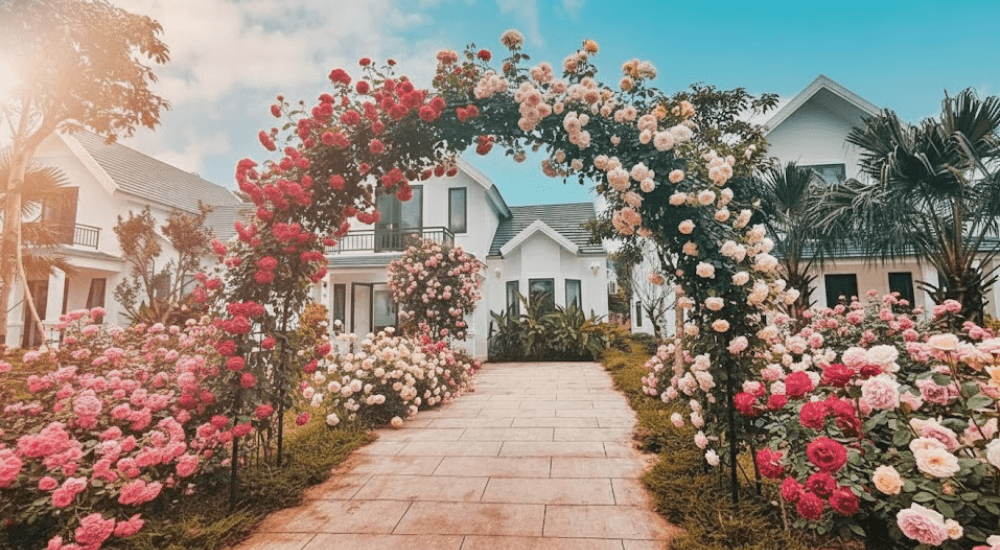 62 mẫu nhà nghỉ dưỡng thiết kế sân vườn đẹp mê hồn 6 Mẫu nhà nghỉ dưỡng Rose Valley Villa