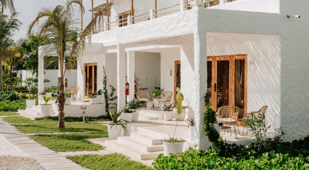 mẫu nhà nghỉ đẹp phong cách Tropical Modern