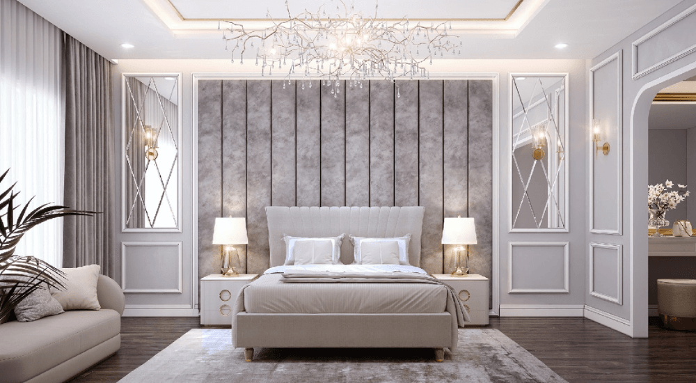 Chi phí nội thất khách sạn: Các yếu tố quyết định và mức giá tham khảo chi tiết 1 phòng ngủ khách sạn tân cổ điển