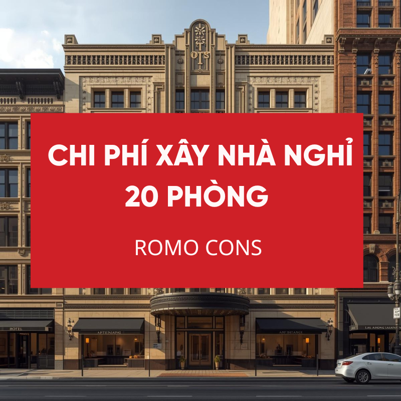 chi phí xây nhà nghỉ 20 phòng