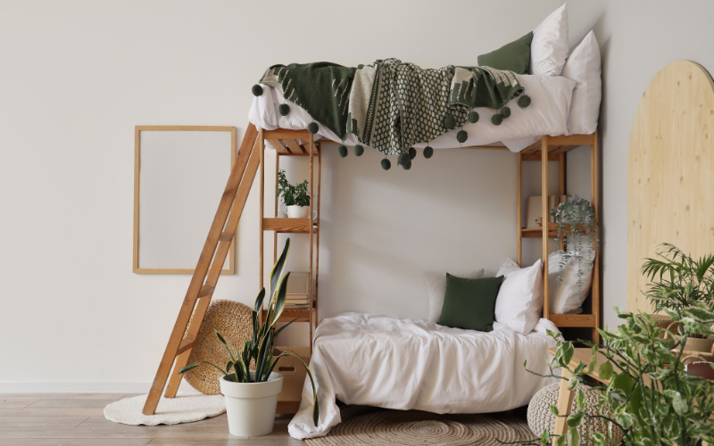 Phòng dorm là gì? Có mấy loại phòng dorm? Các thiết kế phòng dorm đẹp 10 Phong cách Rustic (Mộc mạc)