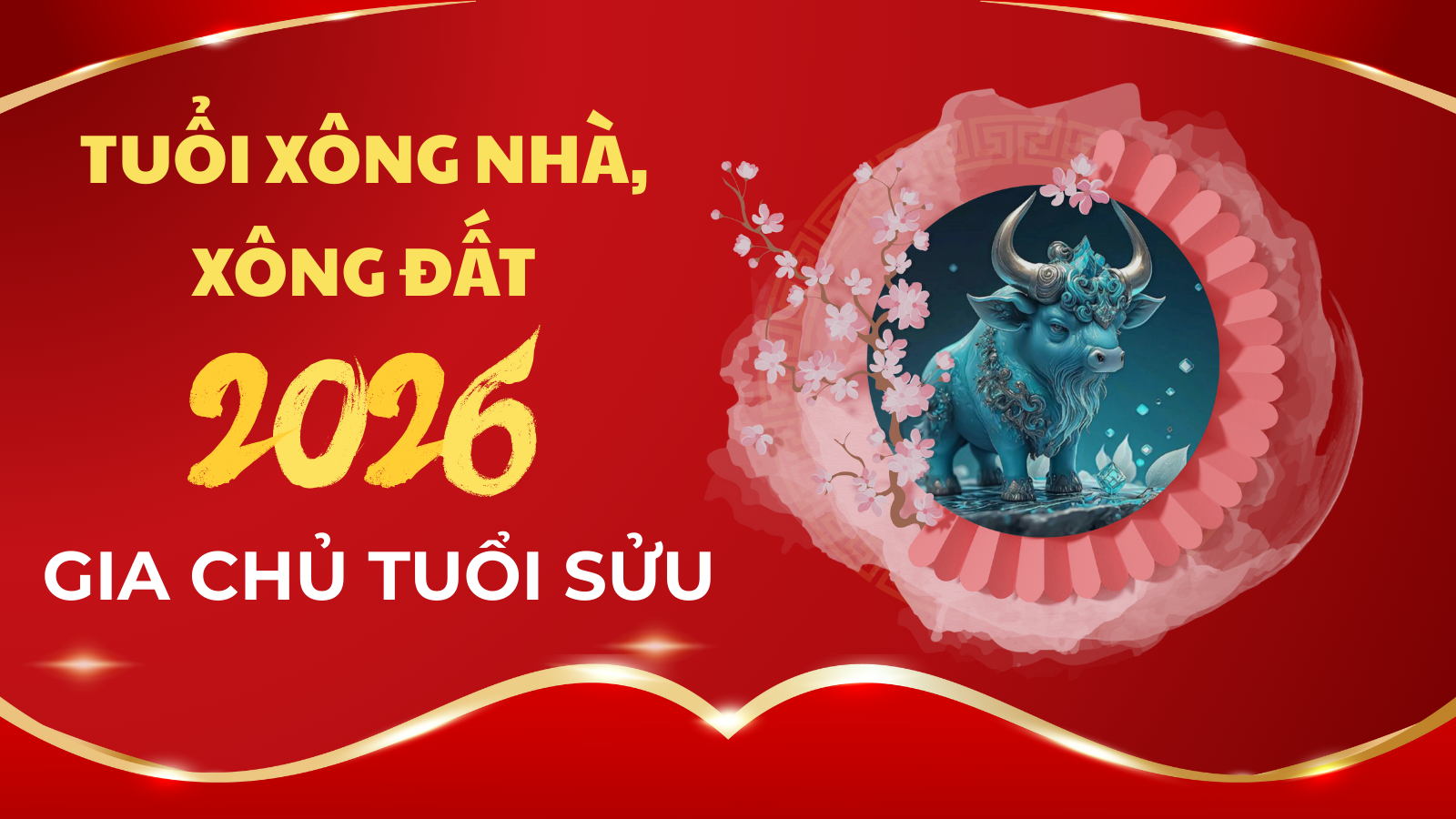 Những tuổi xông đất, xông nhà năm 2026 cho tuổi Sửu giúp may mắn cả năm
