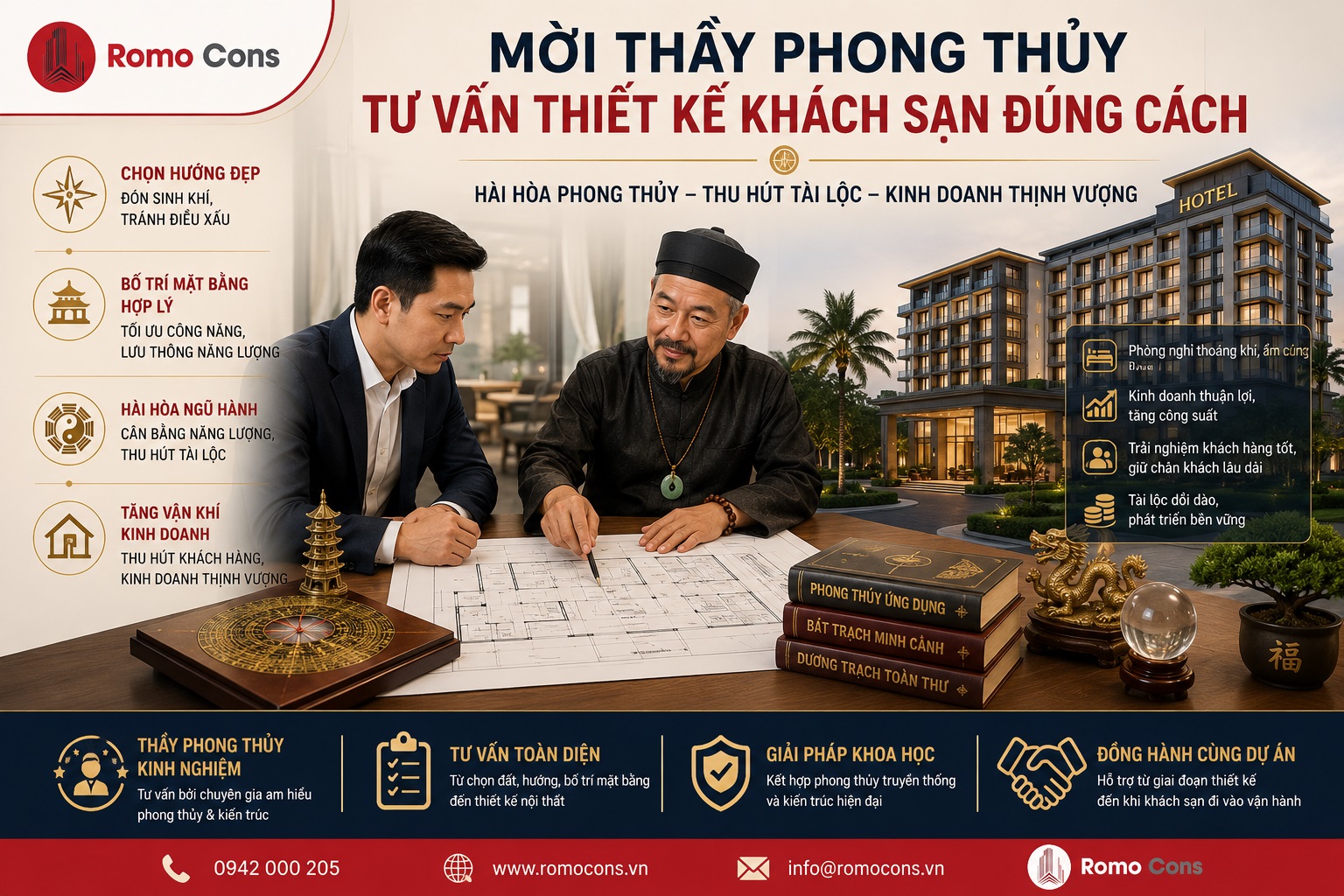 Mời thầy phong thủy tư vấn thiết kế khách sạn đúng cách 1 Mời thầy phong thủy tư vấn thiết kế khách sạn đúng cách