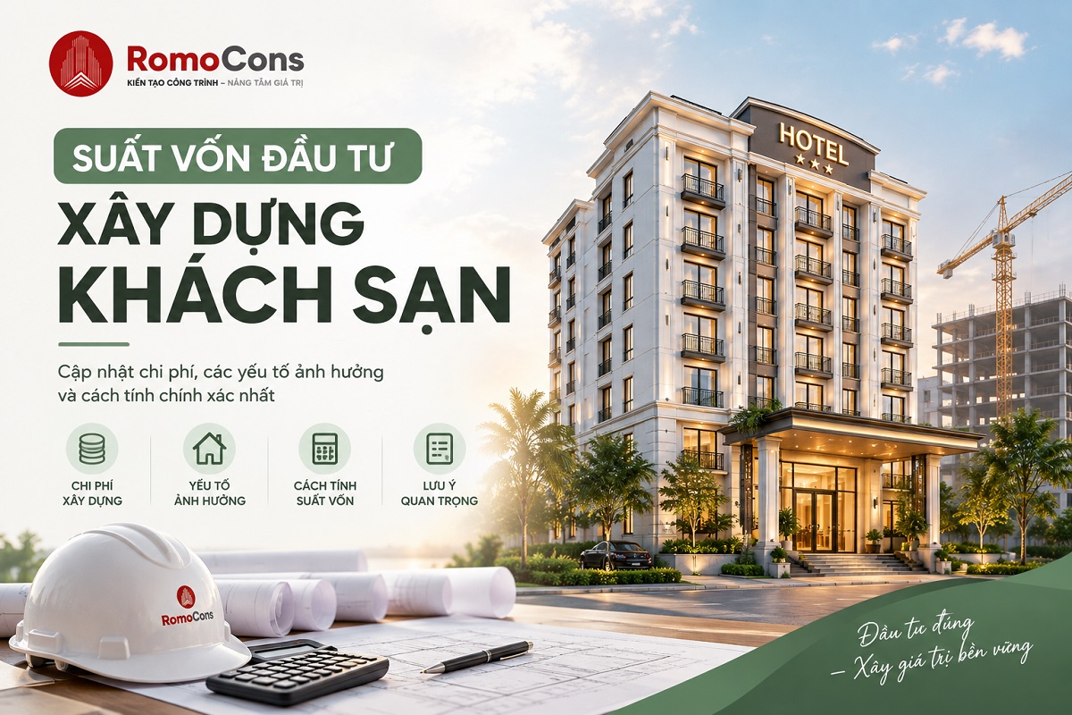 Bảng suất vốn đầu tư xây dựng khách sạn theo hạng sao 1 Bảng suất vốn đầu tư xây dựng khách sạn theo hạng sao
