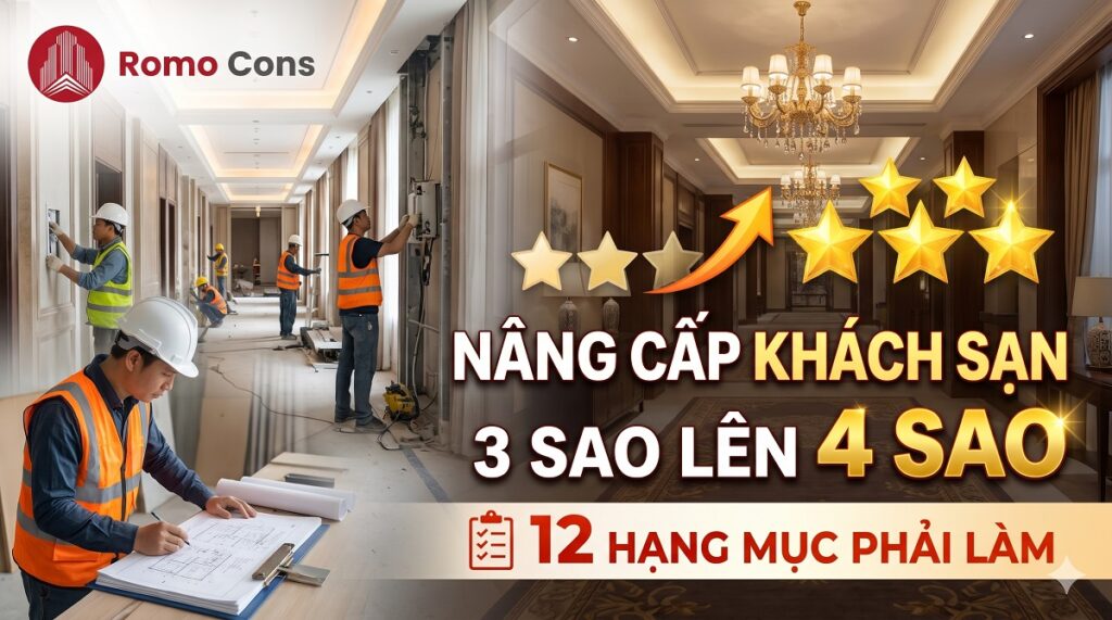 Nâng cấp khách sạn 3 sao lên 4 sao