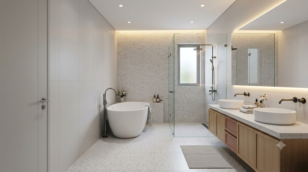 Mẫu 11. Terrazzo hạt nhỏ